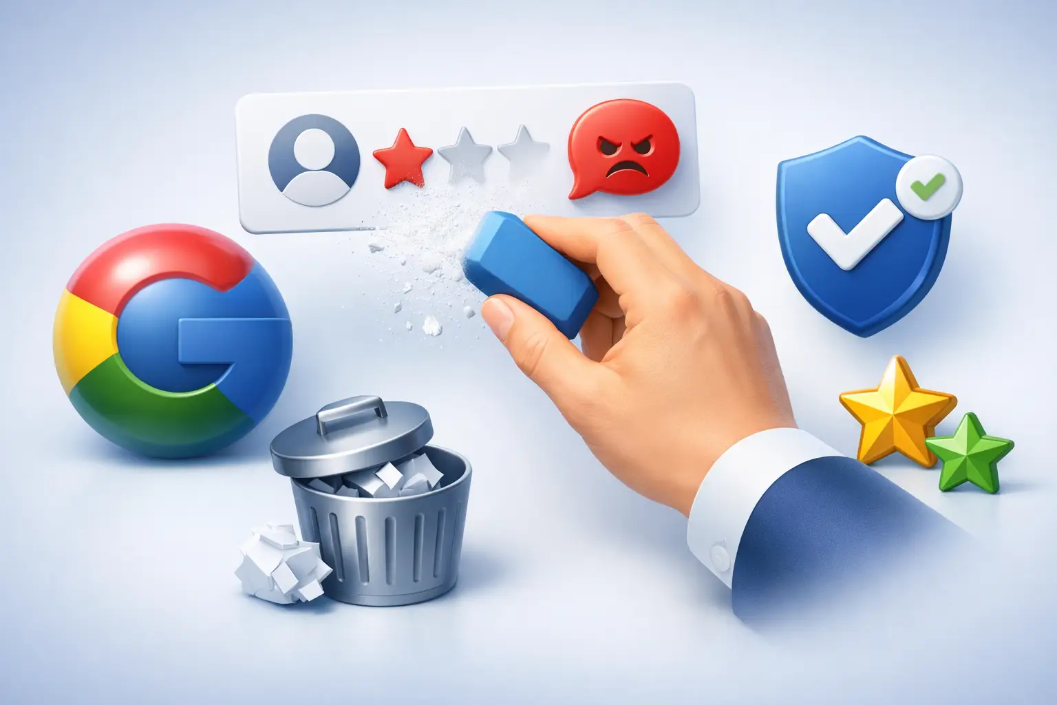 Google Bewertung löschen lassen bei falschen Rezensionen